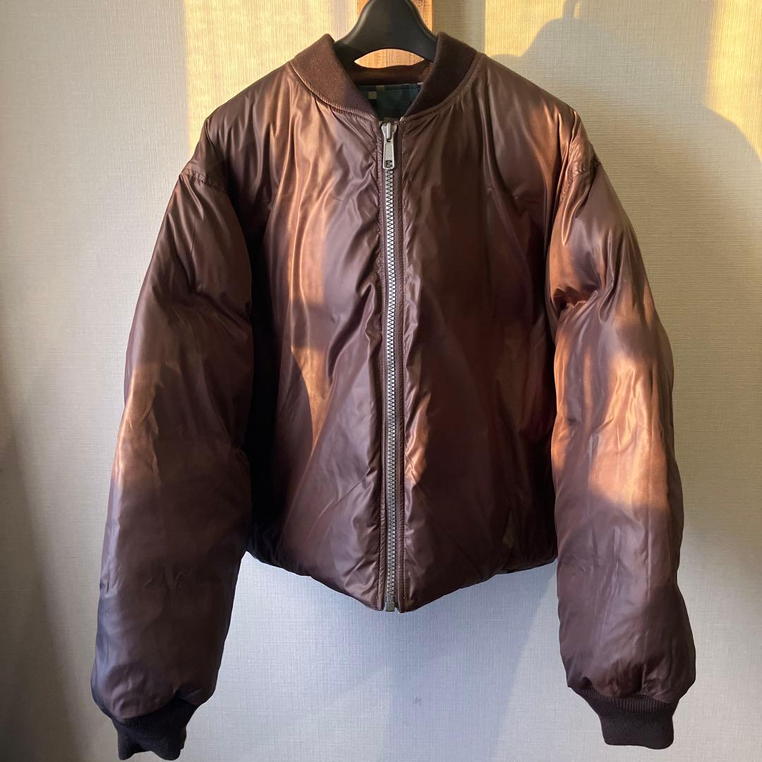 未使用級　BEAMS ビームス リバーシブル MA-1 ダウンジャケット S