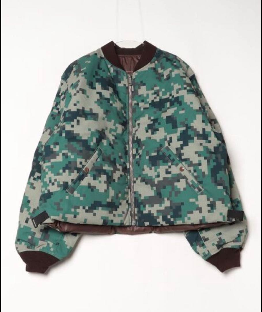 未使用級　BEAMS ビームス リバーシブル MA-1 ダウンジャケット S