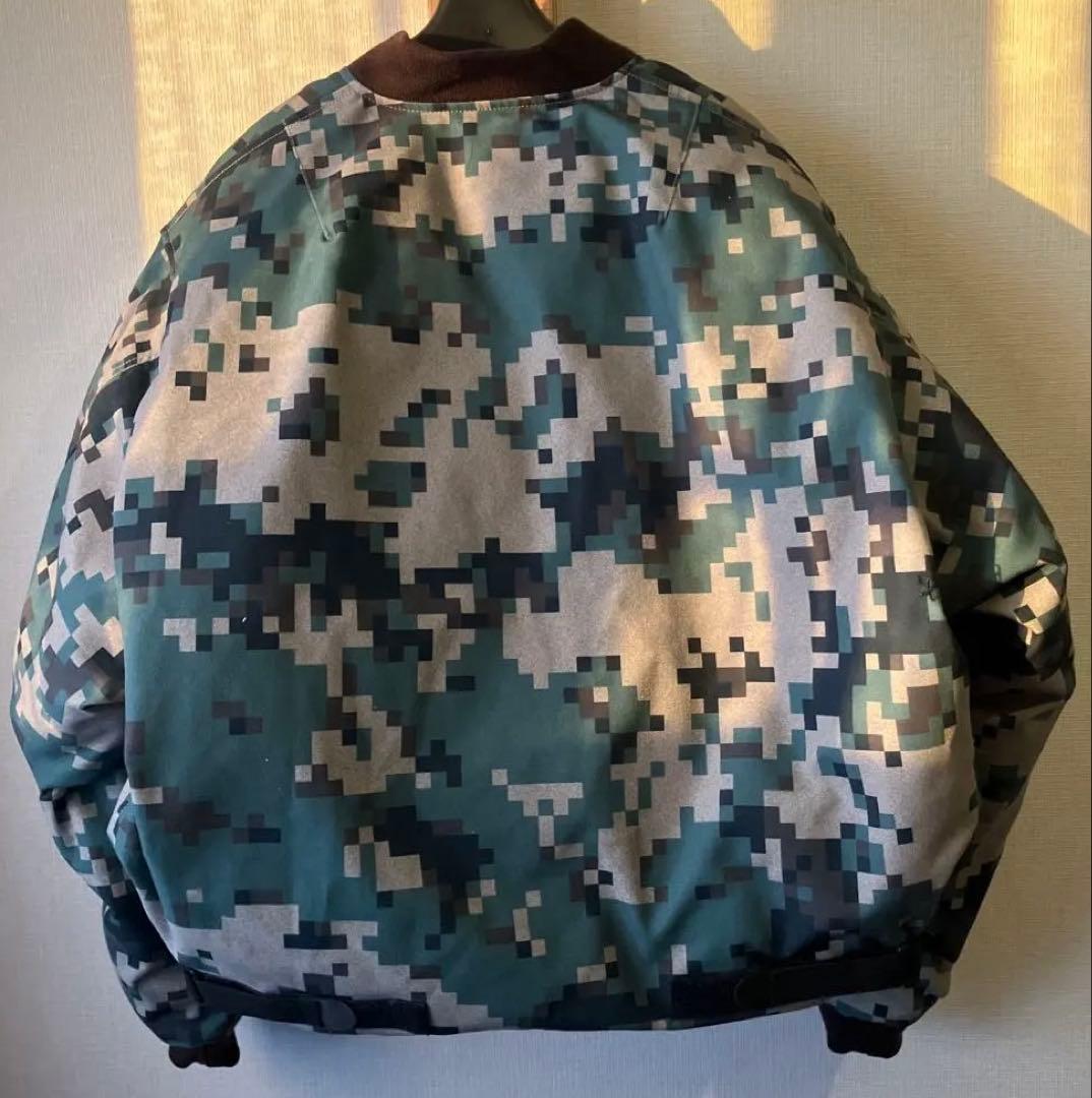 未使用級　BEAMS ビームス リバーシブル MA-1 ダウンジャケット S