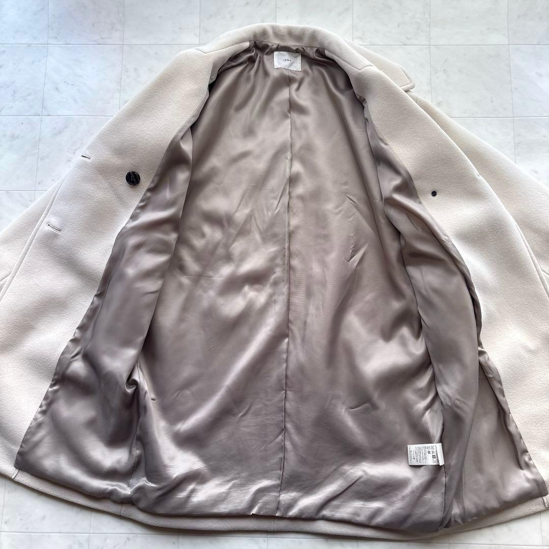 イエナ IENA ダブルモッサコート アウター アイボリー 36サイズ 防寒