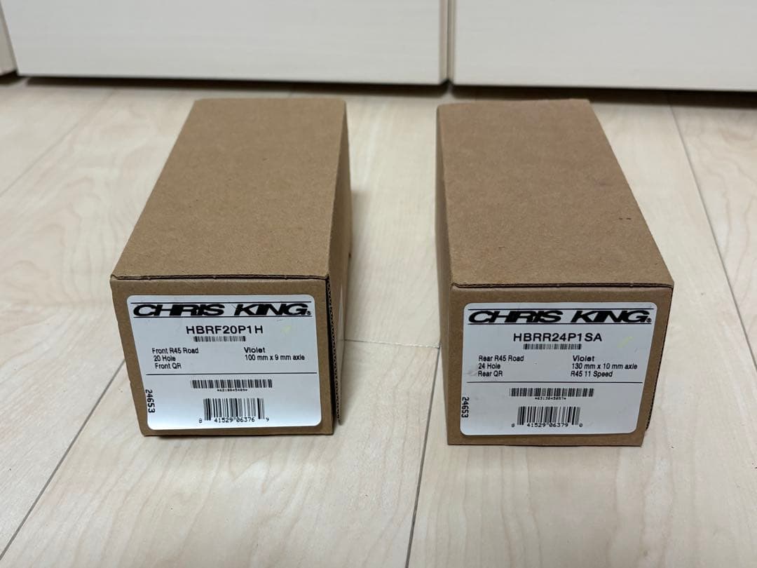【美品】Chris king クリスキング 前後ハブ violet