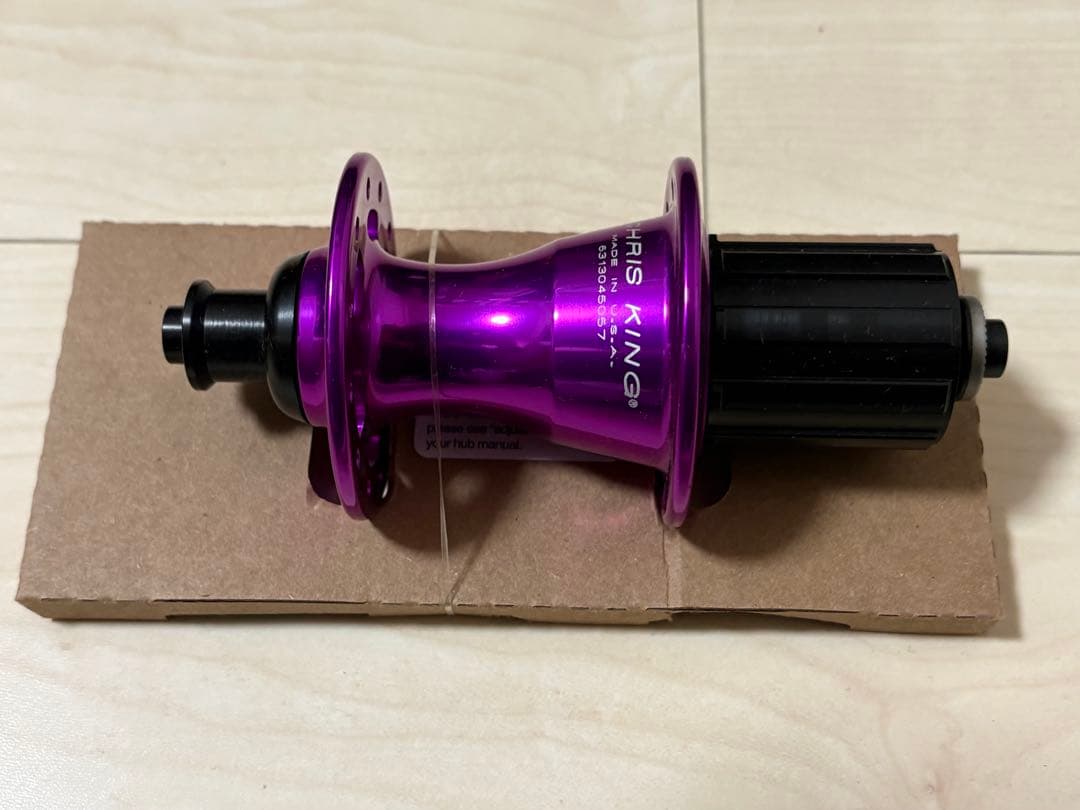 【美品】Chris king クリスキング 前後ハブ violet