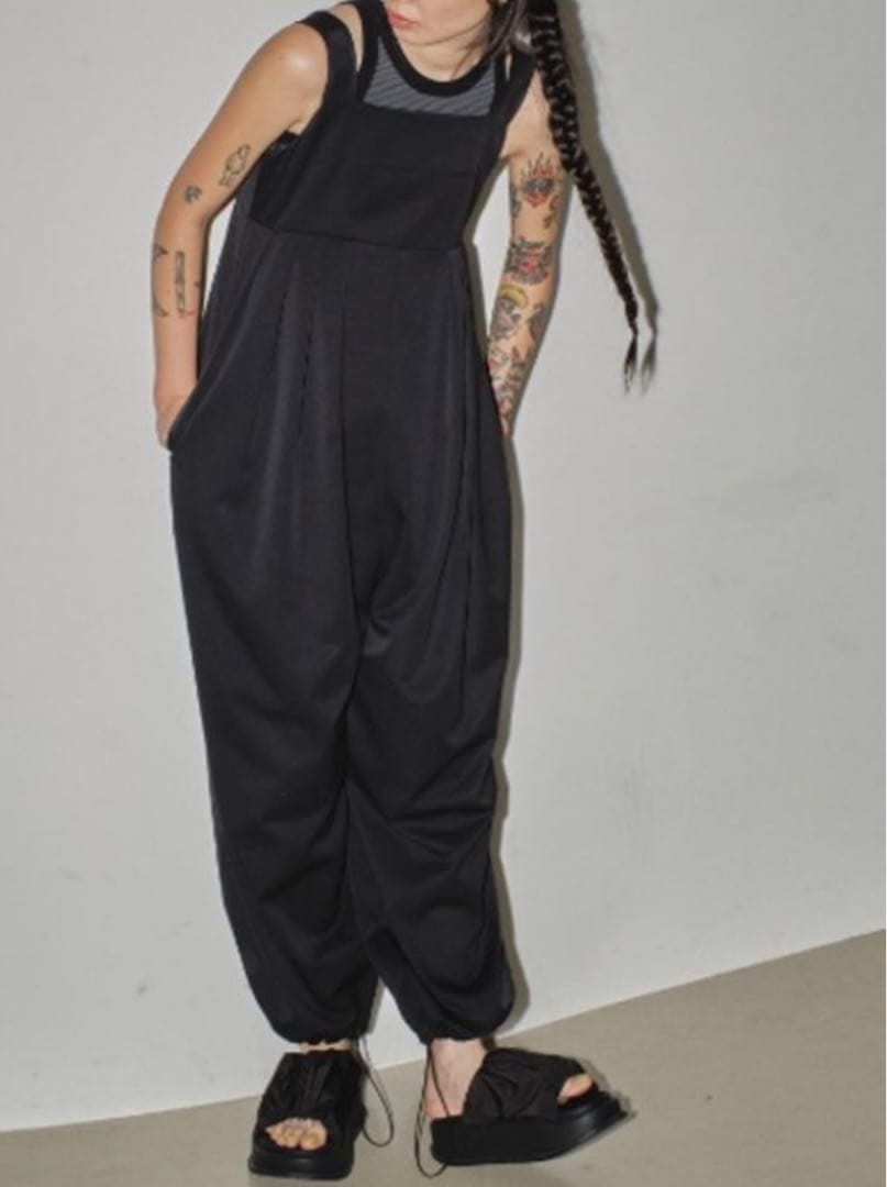 TODAYFUL Twill Balloon Combinaison ブラック