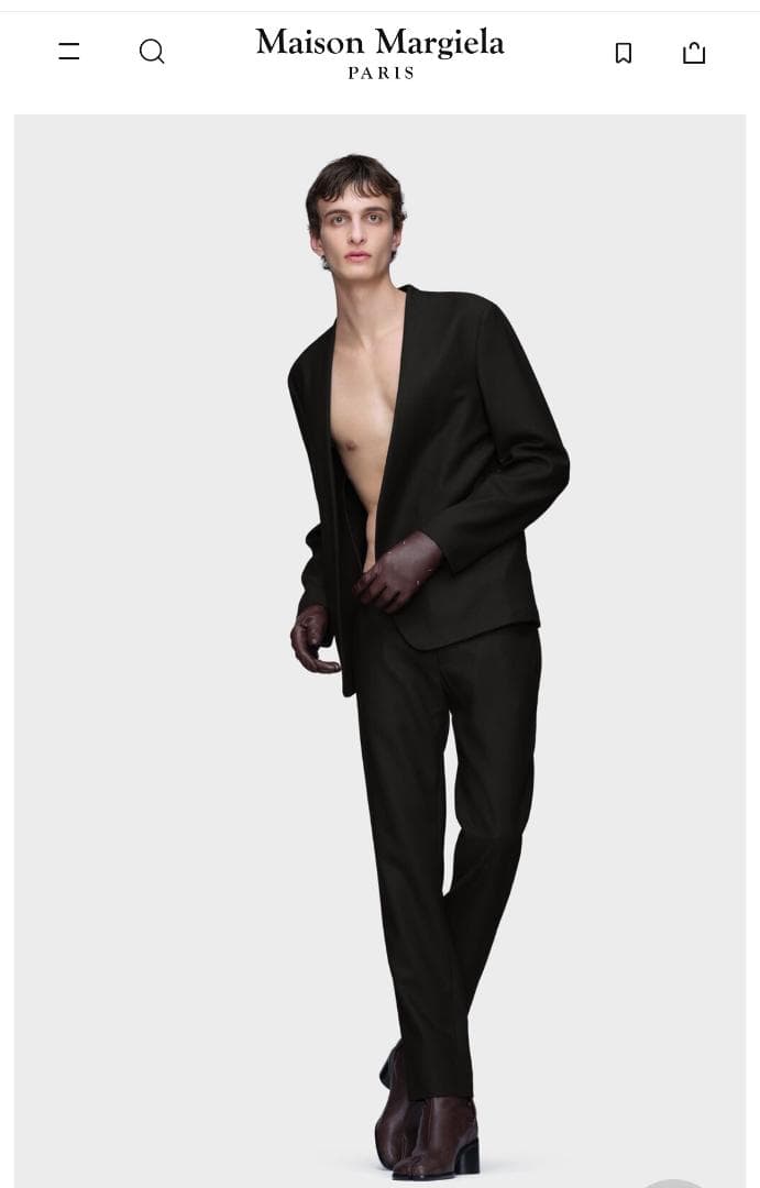 Maison Margiela（メゾンマルジェラ）ウールトラウザーズ黒 現行美品