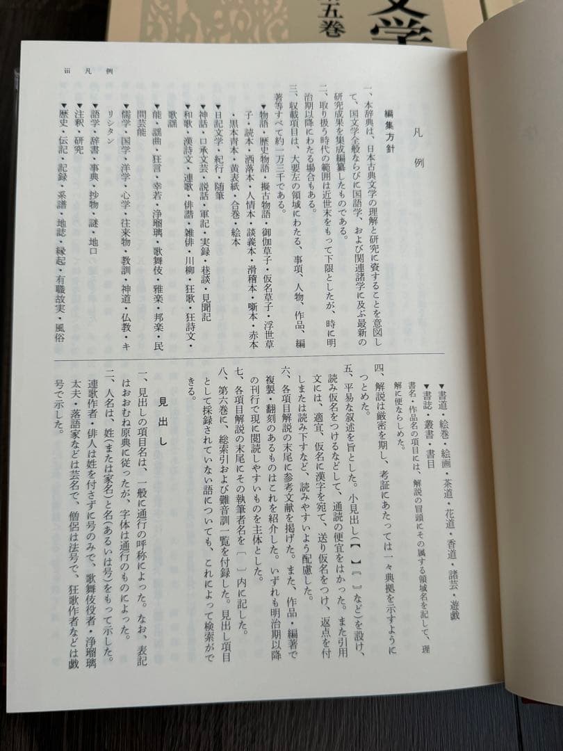 日本古典文学大辞典 全6巻　岩波書店　1冊当/h275mm 重さ1.8kg