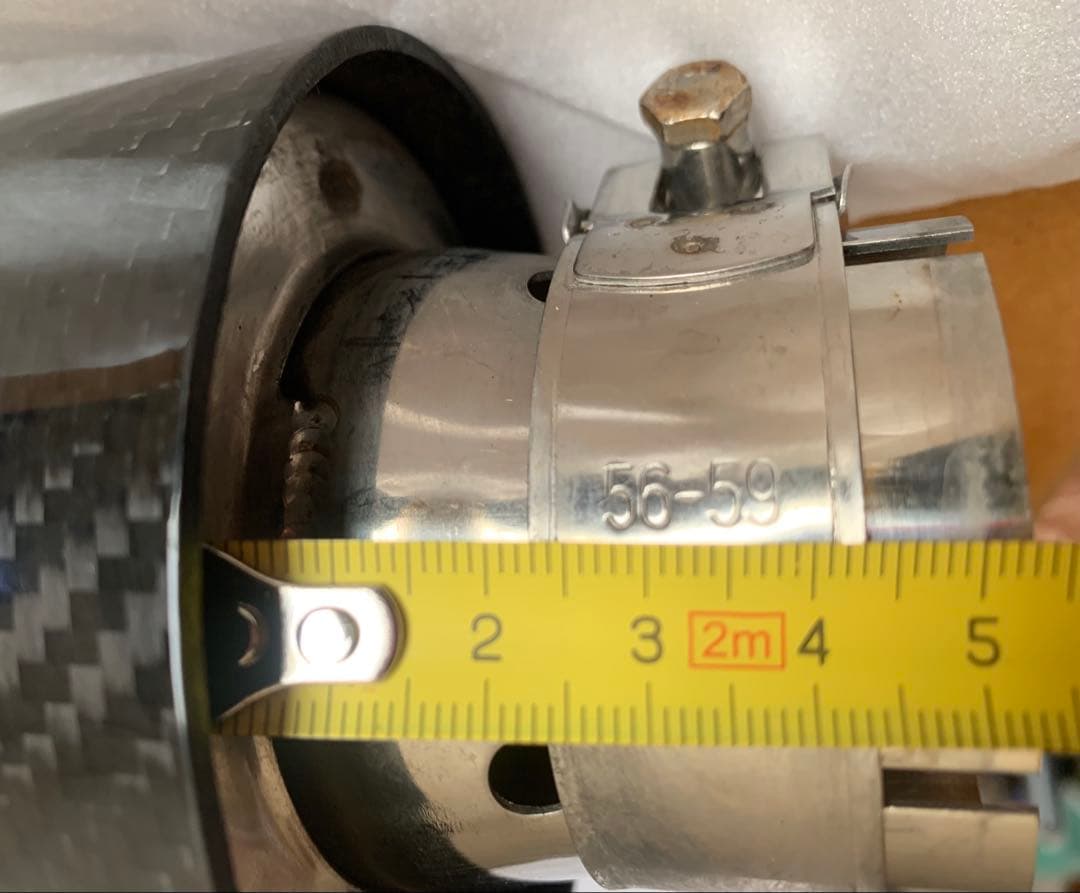 カーボンファイバー マフラーエンド ブラック・ブルー