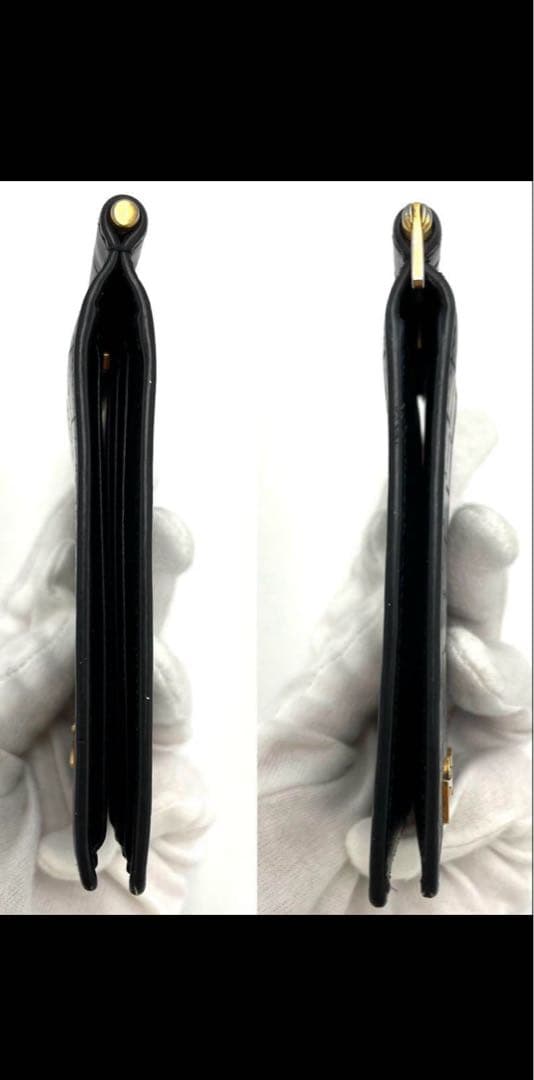 サンローラン マネークリップ クロコ型押し カサンドラ YSLライン