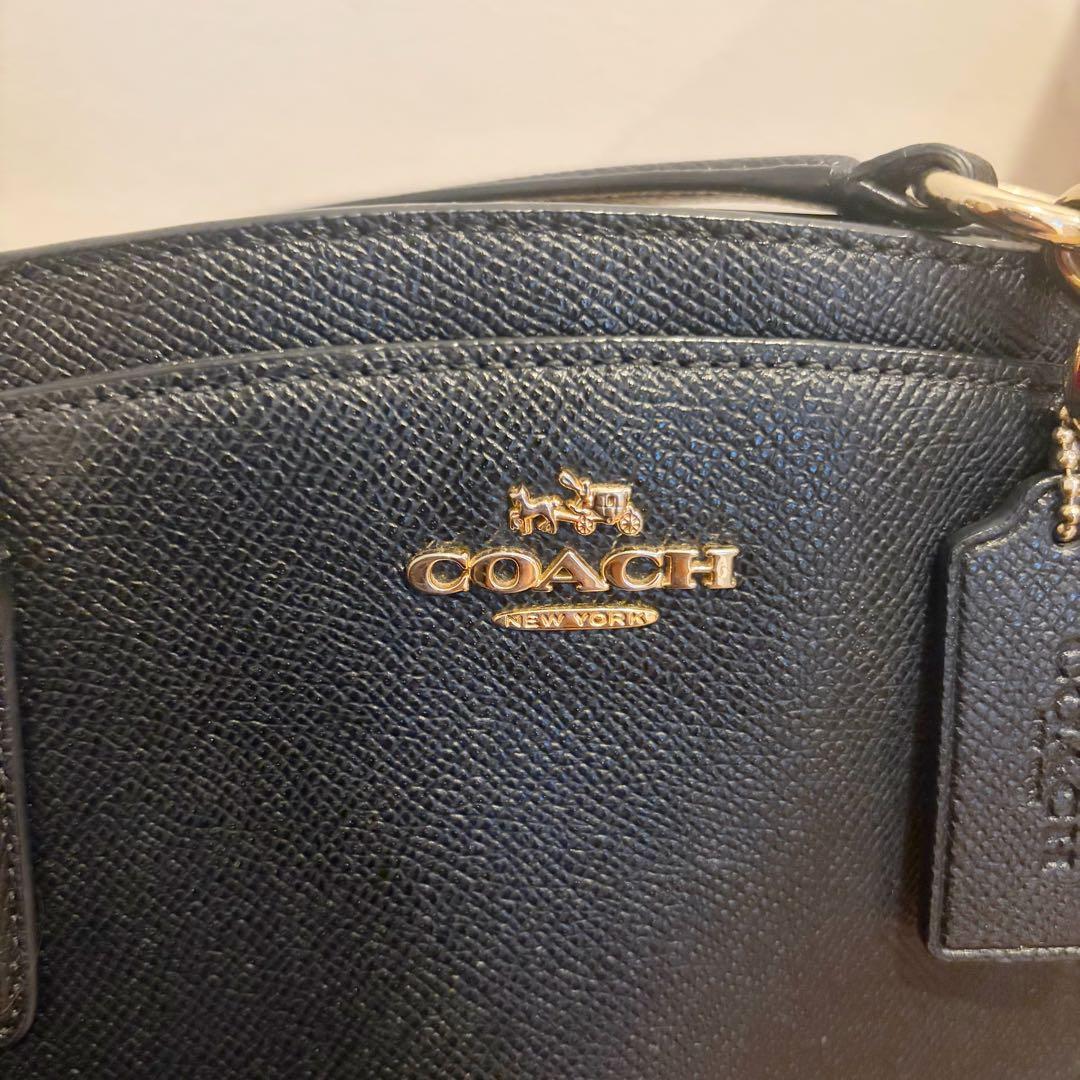 COACH ブラック ショルダーバッグ ハンドバッグ 2way レザー