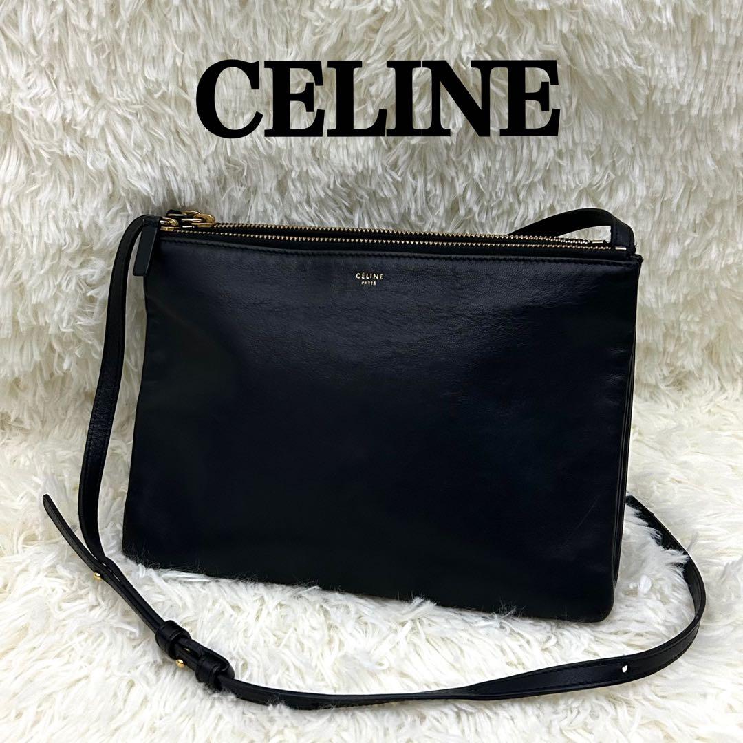 CELINE セリーヌ トリオ ショルダーバッグ ブラック フィービー スモール