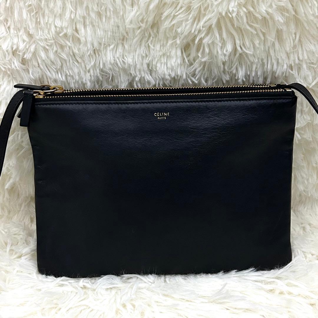 CELINE セリーヌ トリオ ショルダーバッグ ブラック フィービー スモール