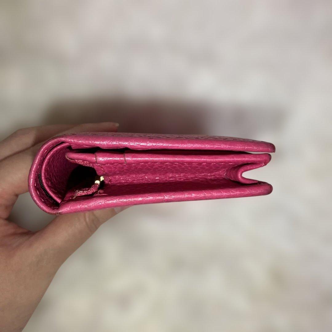 極美品✨ GUCCI 三つ折財布 コンパクトウォレット GGマーモント レザー