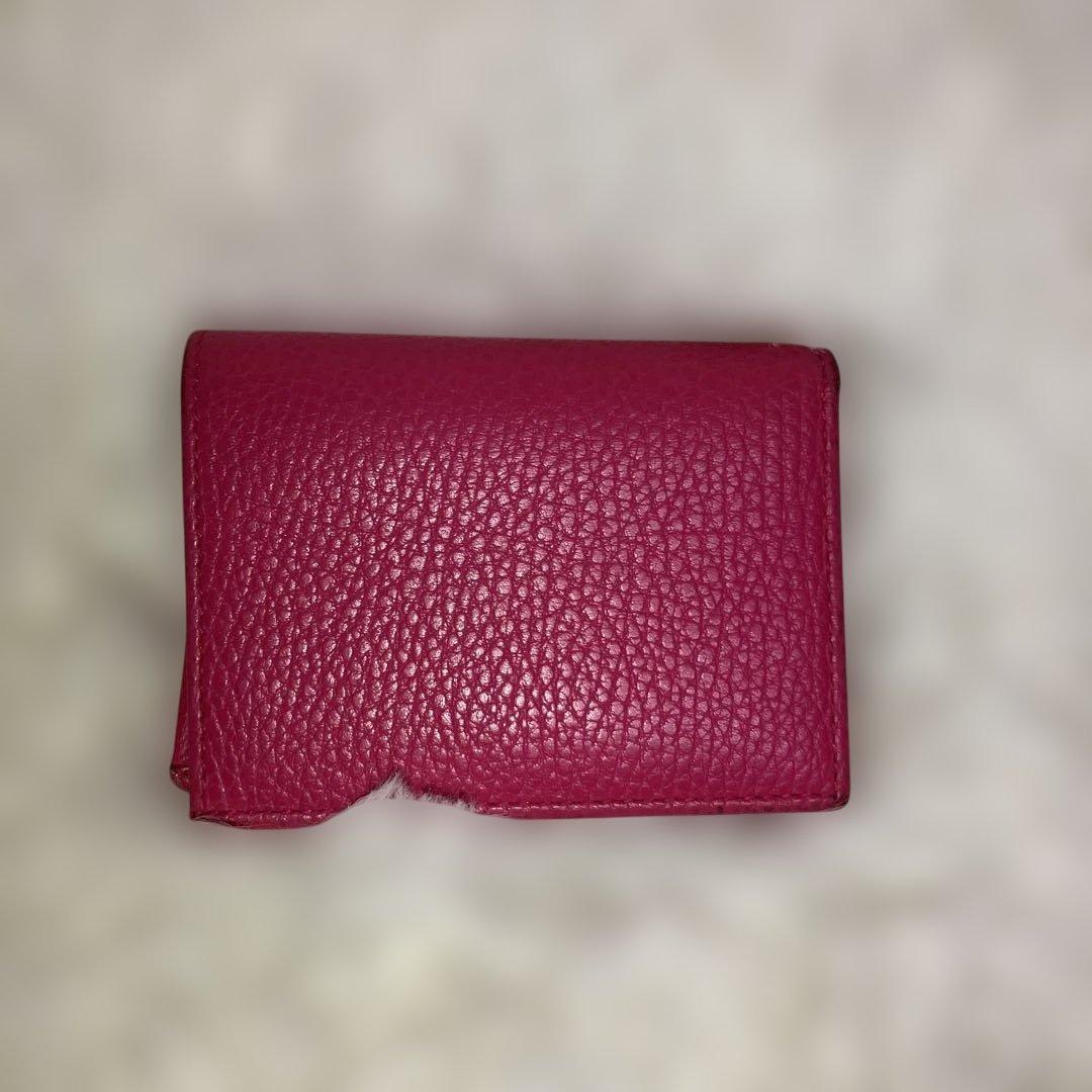 極美品✨ GUCCI 三つ折財布 コンパクトウォレット GGマーモント レザー