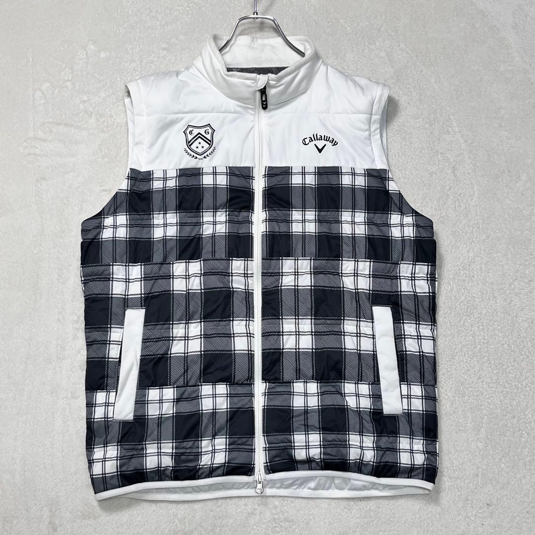 『キャロウェイ ゴルフ』2wayキルティングジャケット ベスト ダブルジップ
