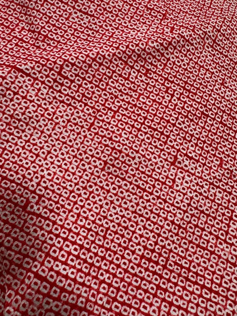 七五三　3才　総絞り　セット　赤