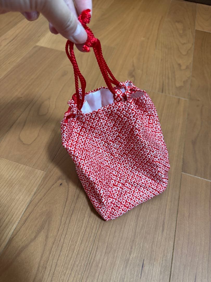 七五三　3才　総絞り　セット　赤