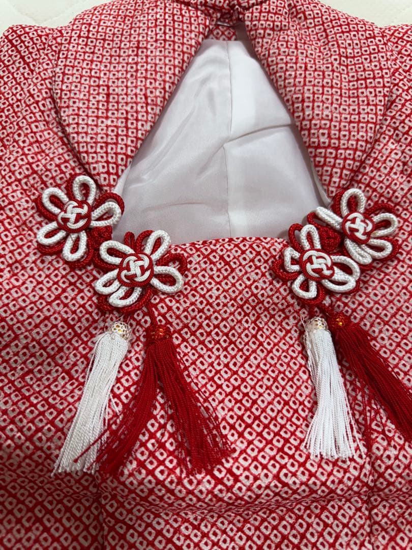 七五三　3才　総絞り　セット　赤