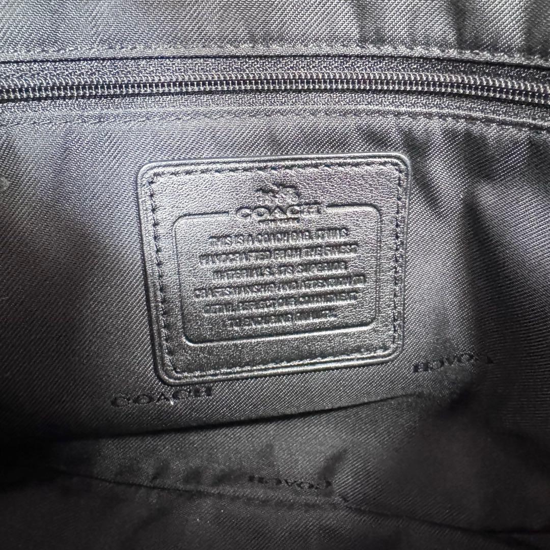 【美品】COACH コーチ 2way ショルダーバッグ レザー ブラック