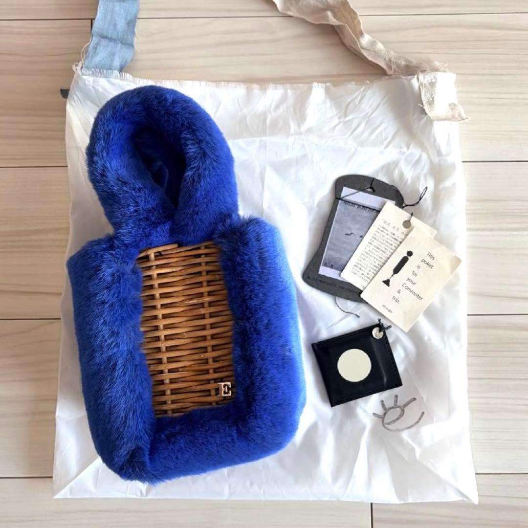 【ゆーみん様】eb.a.gos ラビットエコファー かごバッグ 新品未使用