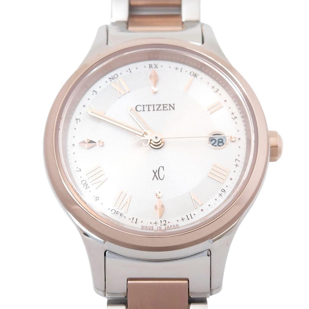 【現行・未使用】シチズン ｘC 電波ソーラー 匕カリ サクラピンク チタン
