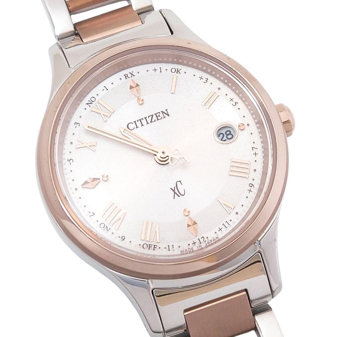 【現行・未使用】シチズン ｘC 電波ソーラー 匕カリ サクラピンク チタン