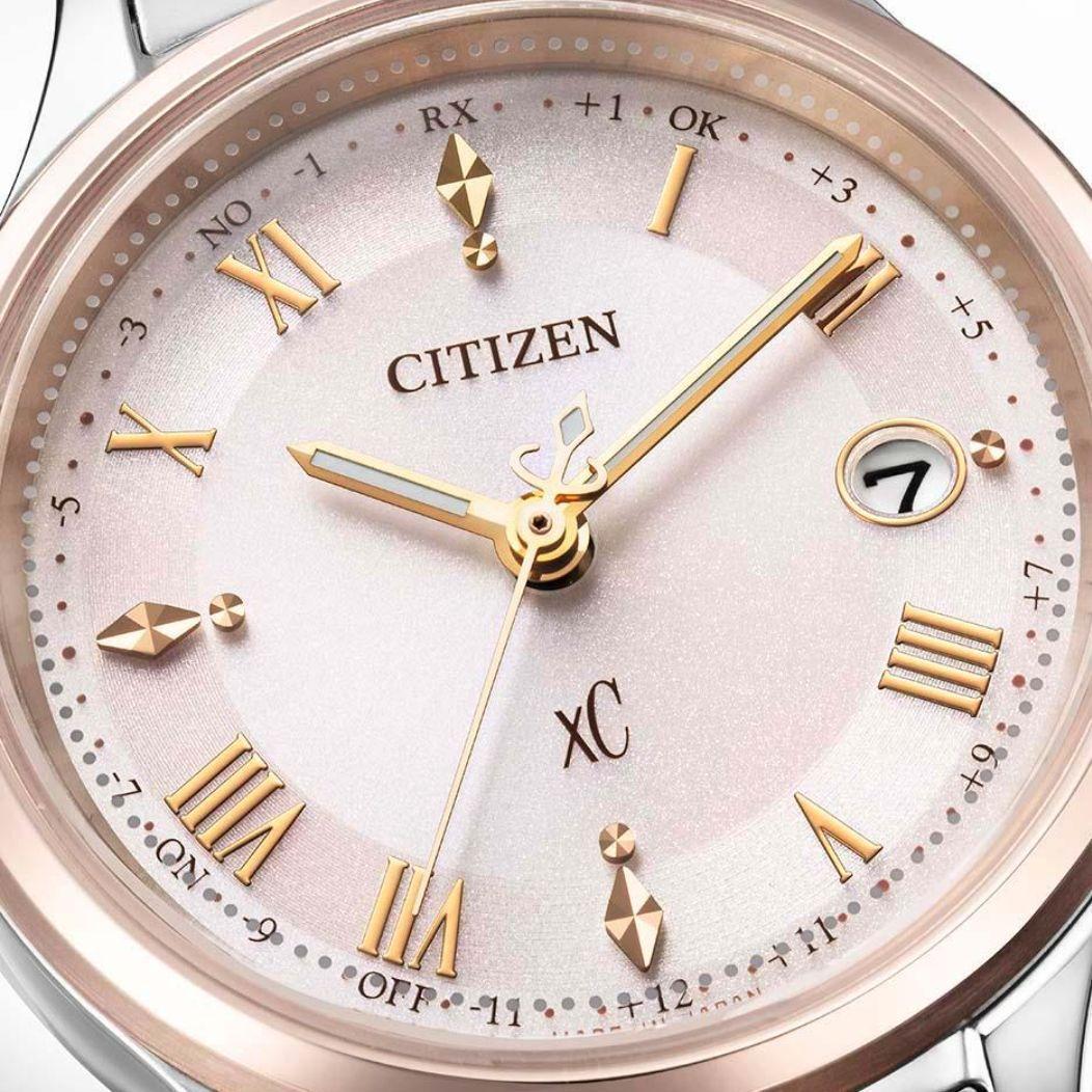 【現行・未使用】シチズン ｘC 電波ソーラー 匕カリ サクラピンク チタン