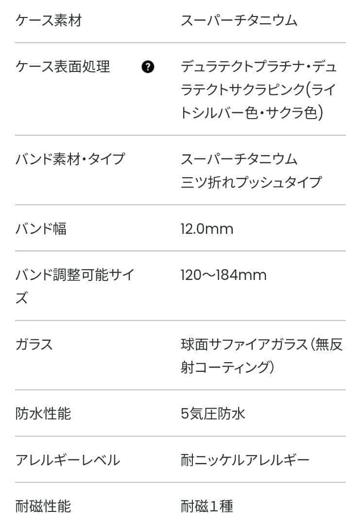【現行・未使用】シチズン ｘC 電波ソーラー 匕カリ サクラピンク チタン