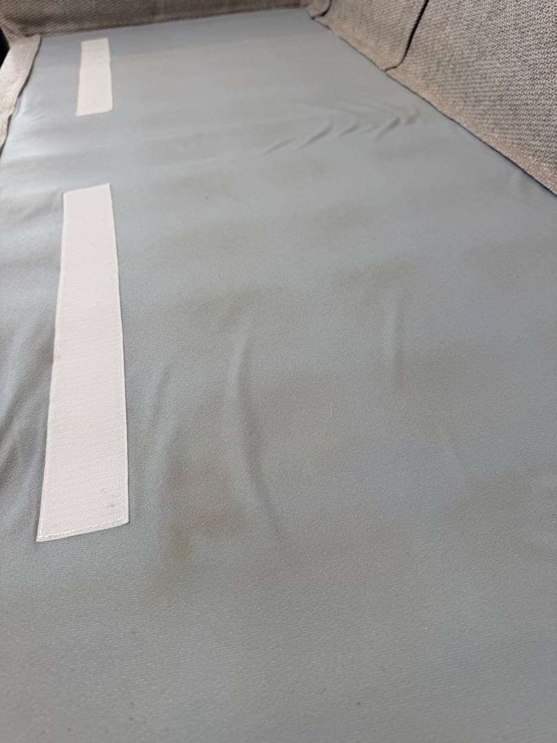 定価30万円超／国内メーカー製 L字型ファブリックソファ（グレー）