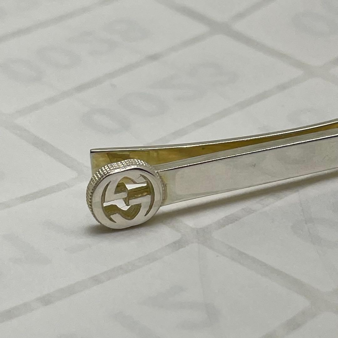 【極美品】GUCCI グッチ タイピン インターロッキングG シルバー 925