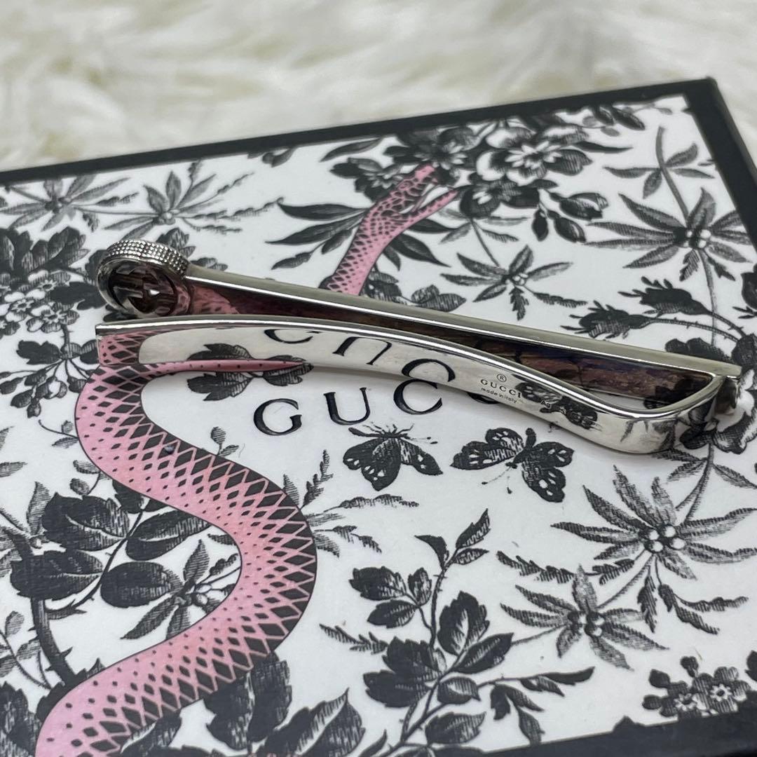 【極美品】GUCCI グッチ タイピン インターロッキングG シルバー 925