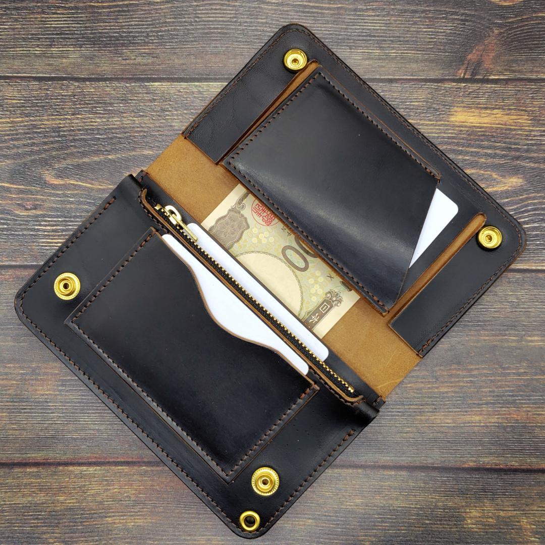 【seven garage】ミドルトラッカーウォレット ホースバット