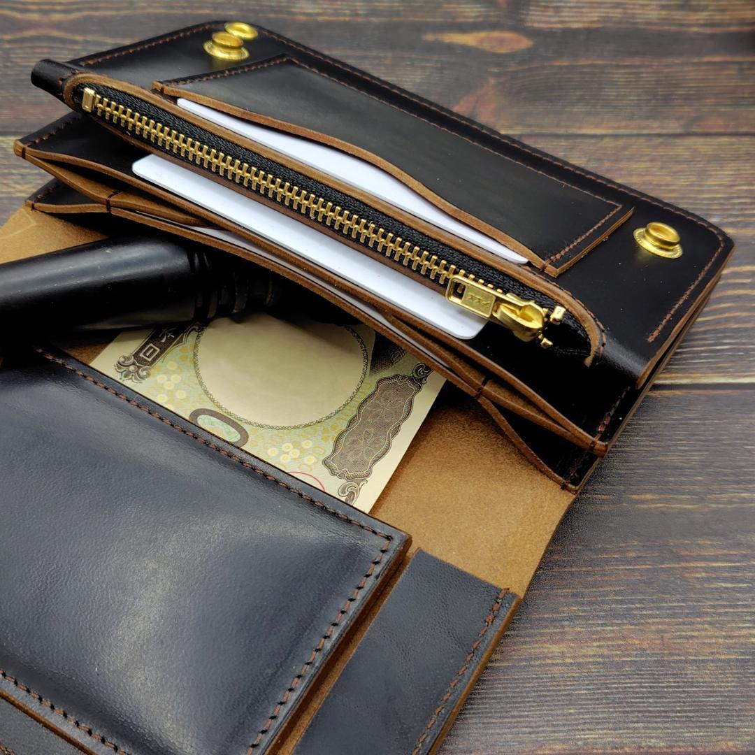 【seven garage】ミドルトラッカーウォレット ホースバット