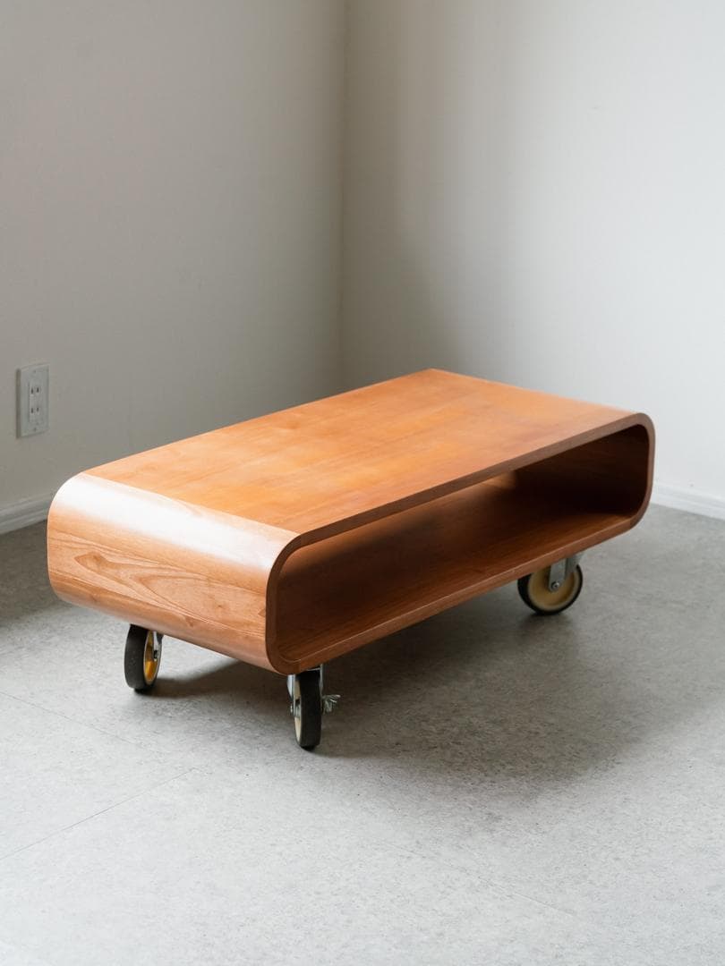 \"boom\" shelf 廃盤 ローボード 曲木 テーブル 北欧 モダン