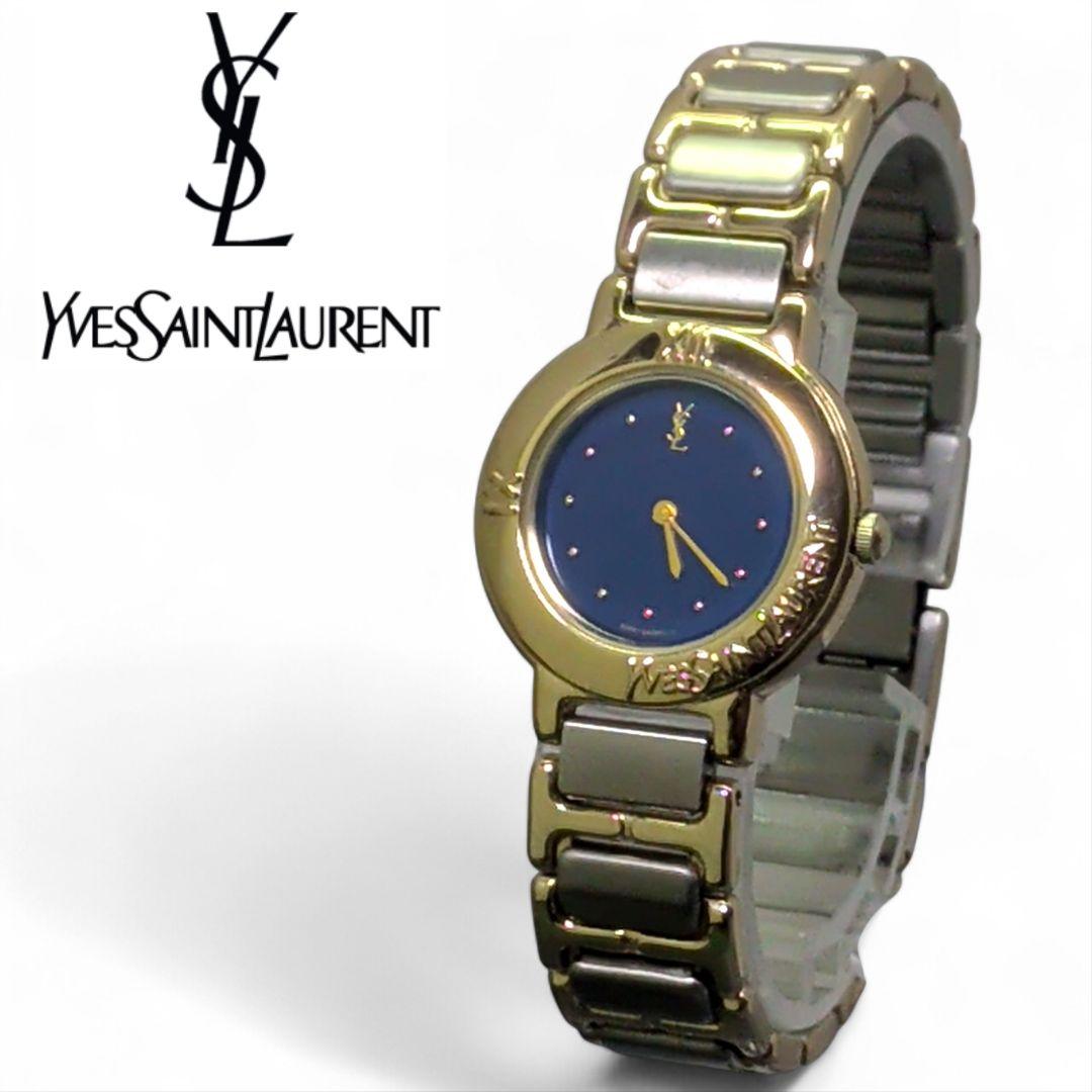 極美品【新品電池交換済】YSL イヴサンローラン レディース 箱付き コマ付き