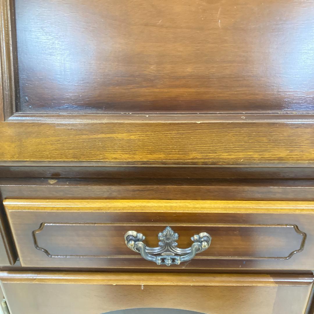 【オールドカリモク】コロニアル　ライティングビューロー　デスク　机　昭和レトロ