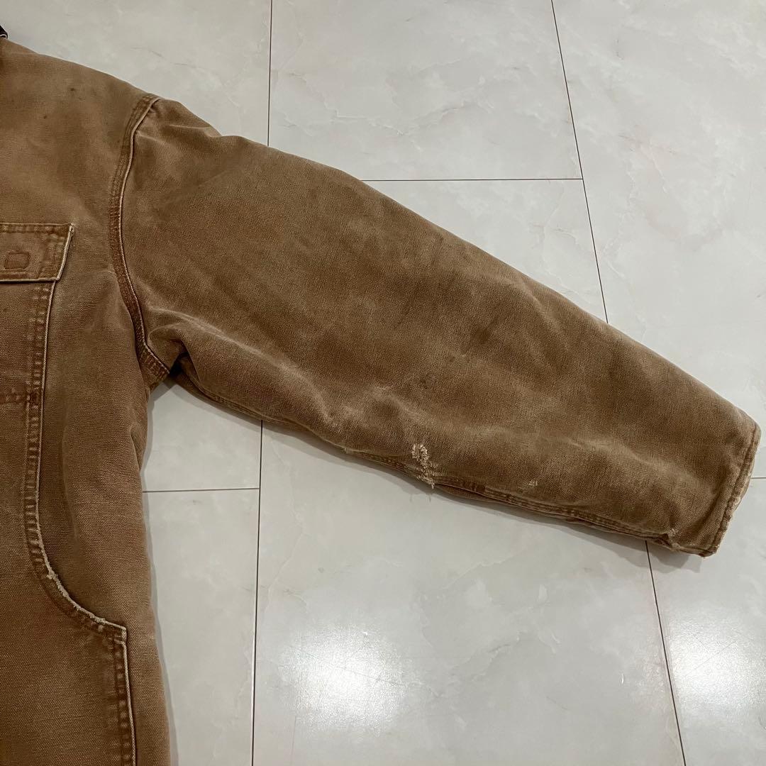 希少 00s カーハート USA製 ダック トラディショナルコート Cロゴ