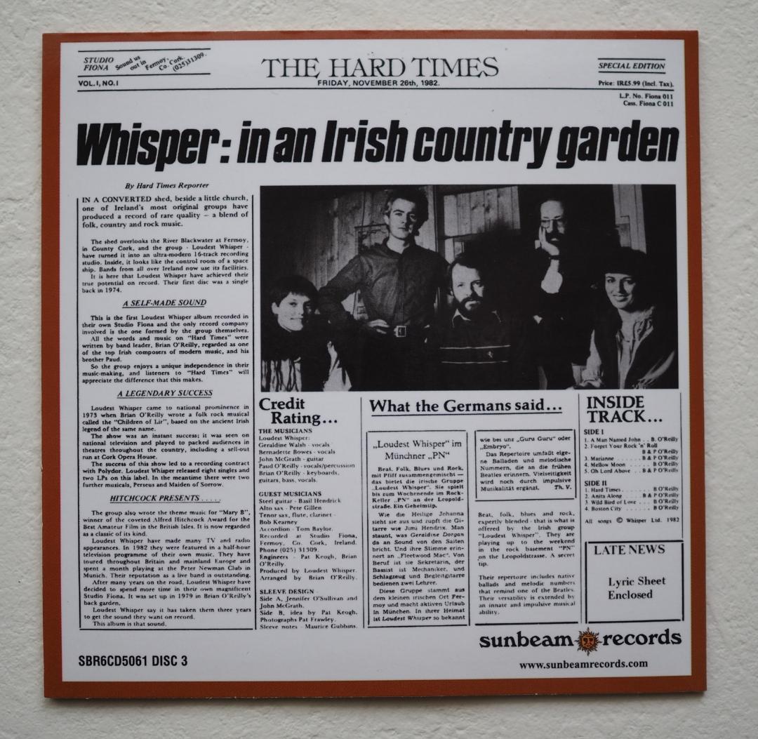 Loudest Whisper　ローデスト・ウィスパー　６枚　紙ジャケ　ボックス