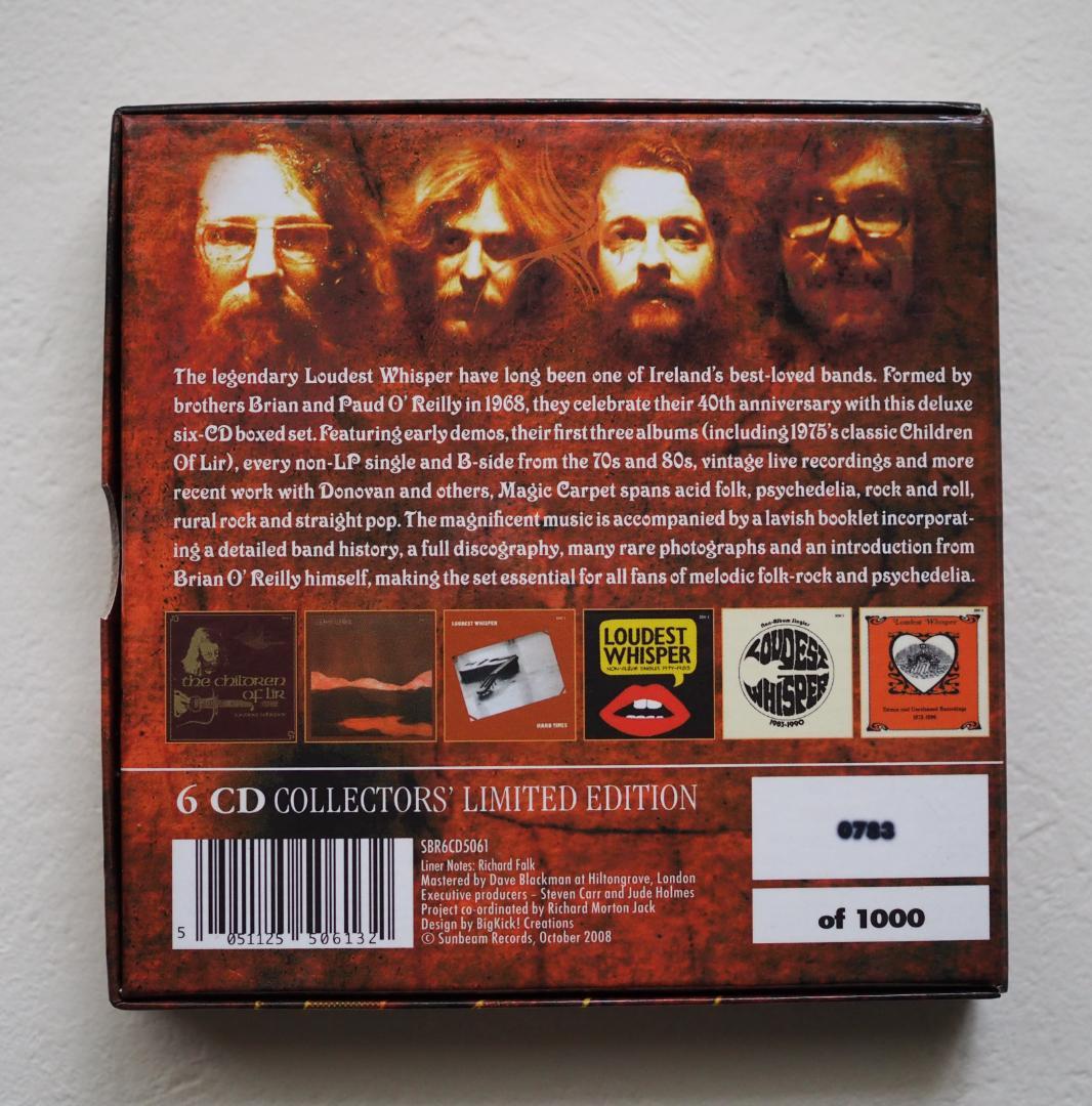 Loudest Whisper　ローデスト・ウィスパー　６枚　紙ジャケ　ボックス