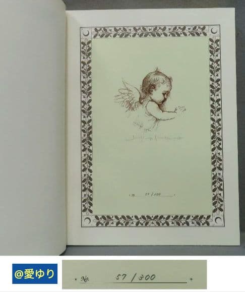 特大♦豪華限定♦羊革装版『きたのじゅんこ自選画集』天然宝石１５石装飾✨豪華附録付