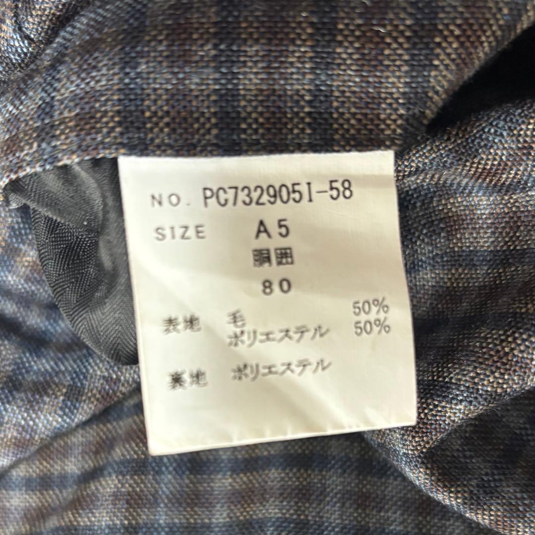 未使用級★ Perfect Suit Factoryセットアップ　チェック　茶色