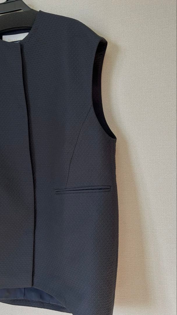 ballsey ピンドットマトラッセ コクーンジレ