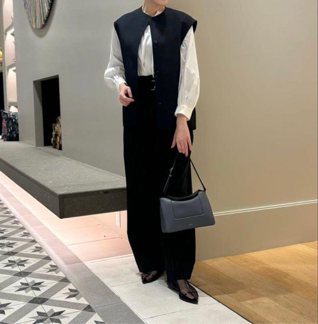 ballsey ピンドットマトラッセ コクーンジレ