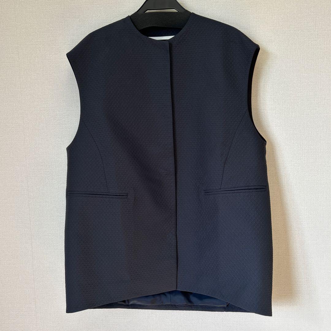 ballsey ピンドットマトラッセ コクーンジレ