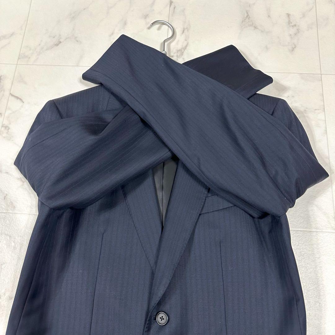 【美品】Paul Smith✖︎Zegna 現行タグ セットアップ　ネイビー　L