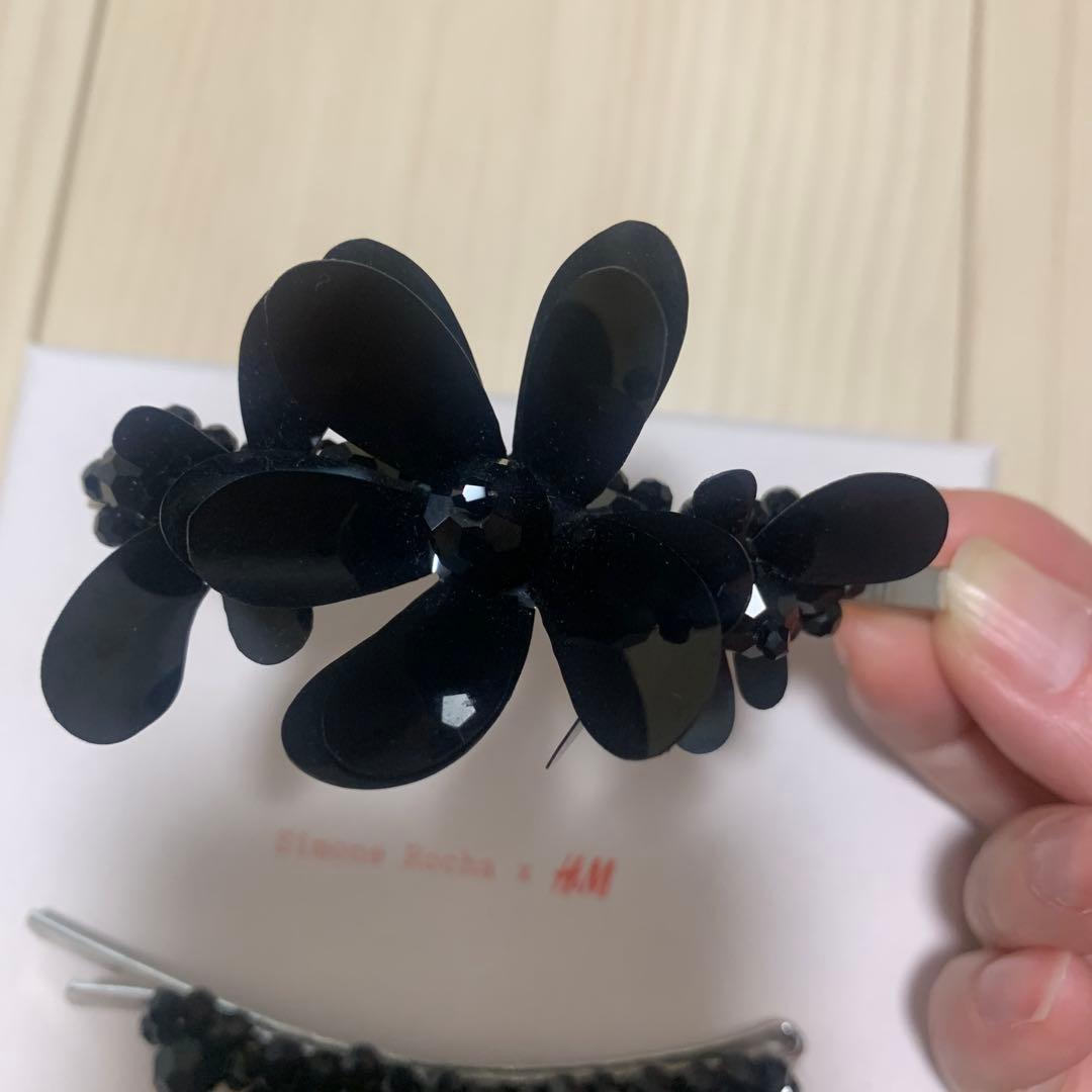 Simone Rocha x  ブラックヘアピン2個セット