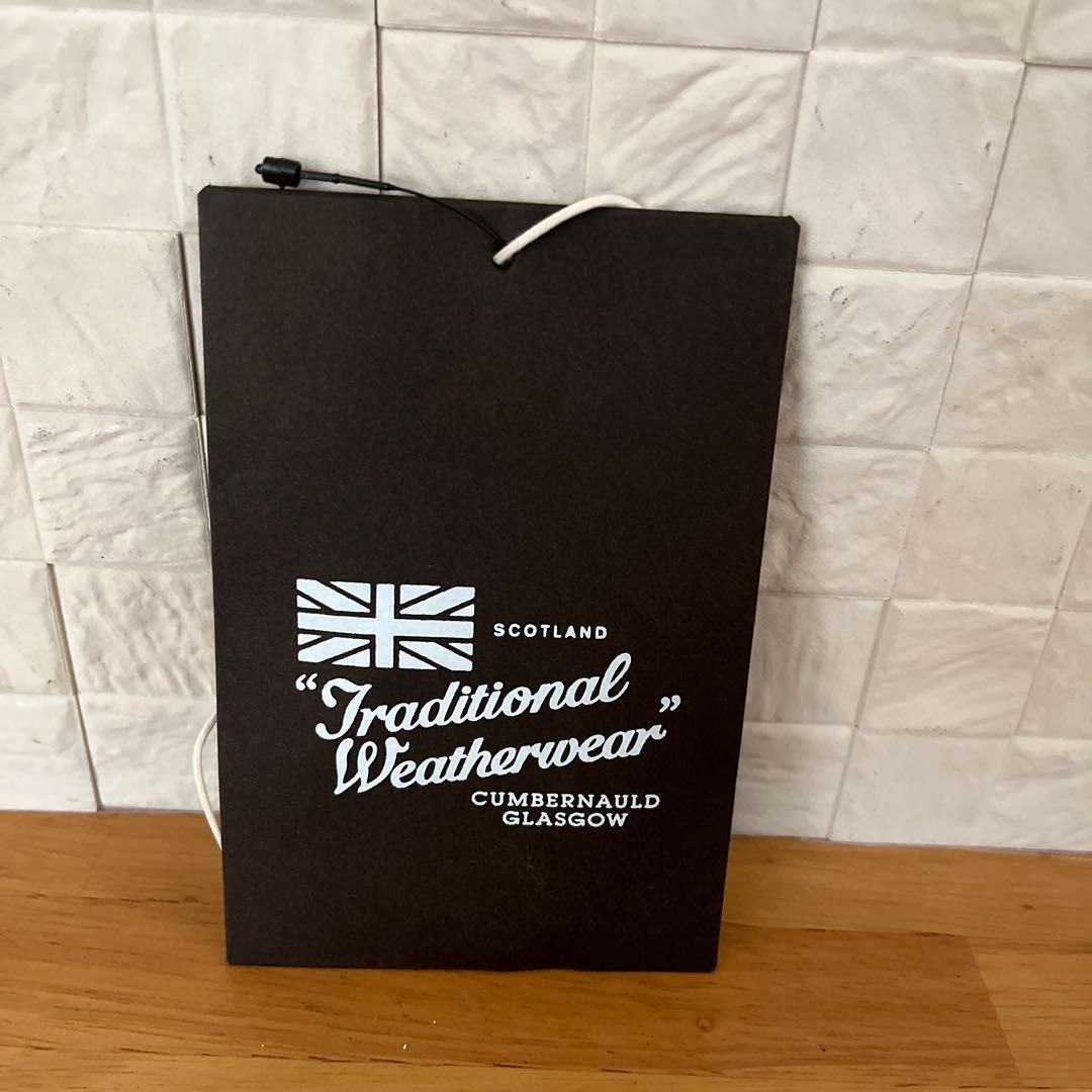 トラディショナルウェザーウェア　ネイビー　 コート レオパード柄ライナー金ボタン