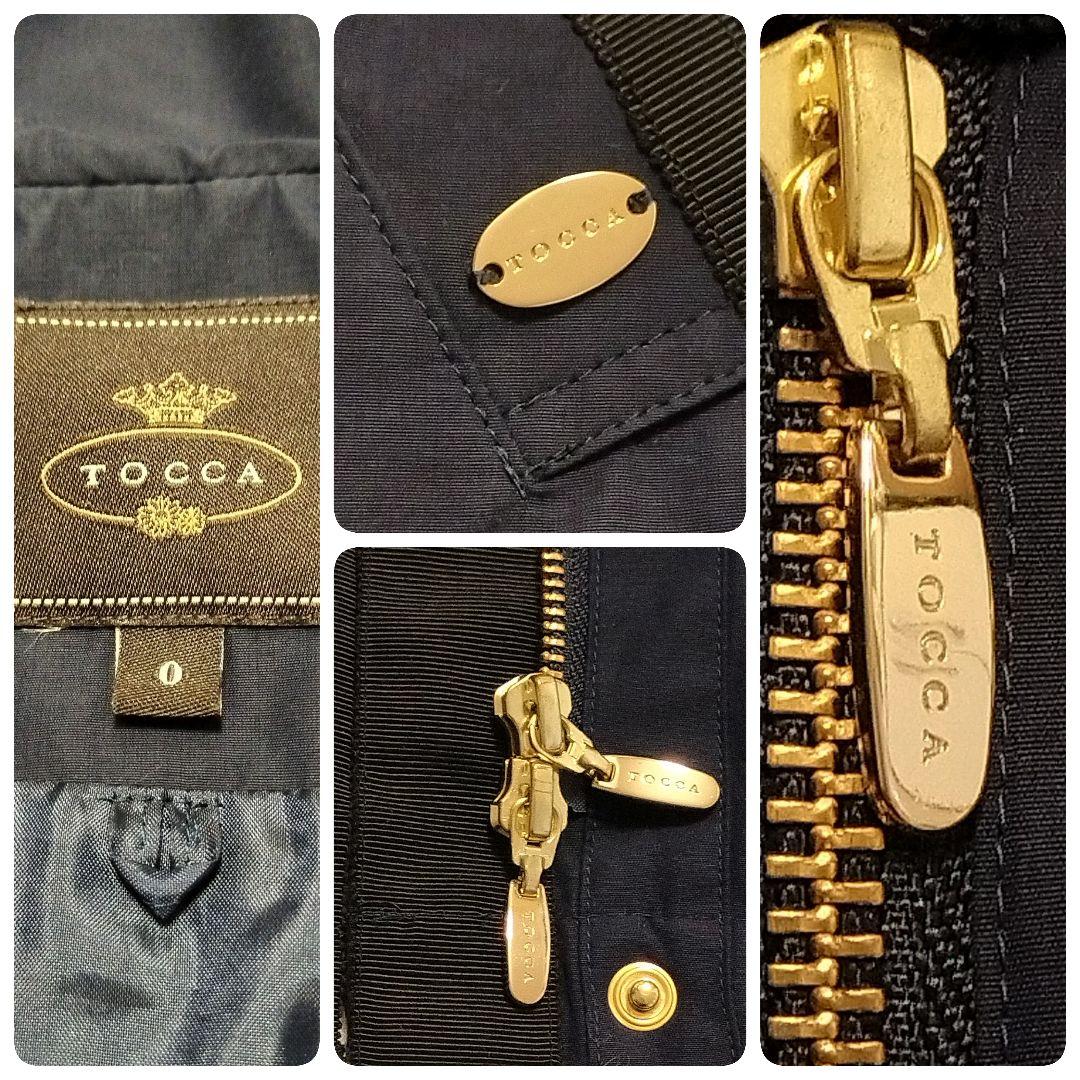 美品✨️ TOCCA ネイビー マウンテンパーカー フードキルティングライナー付