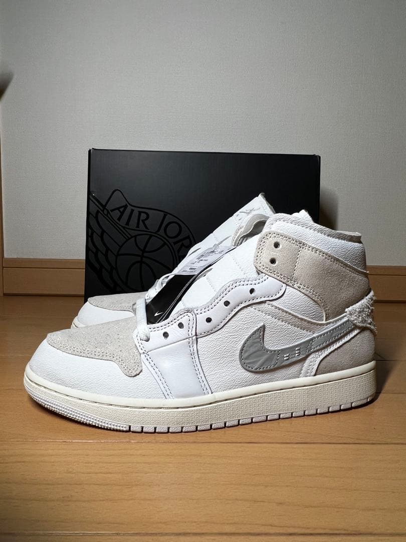 【美品】Nike Air Jordan 1 MidSECraftTechGrey