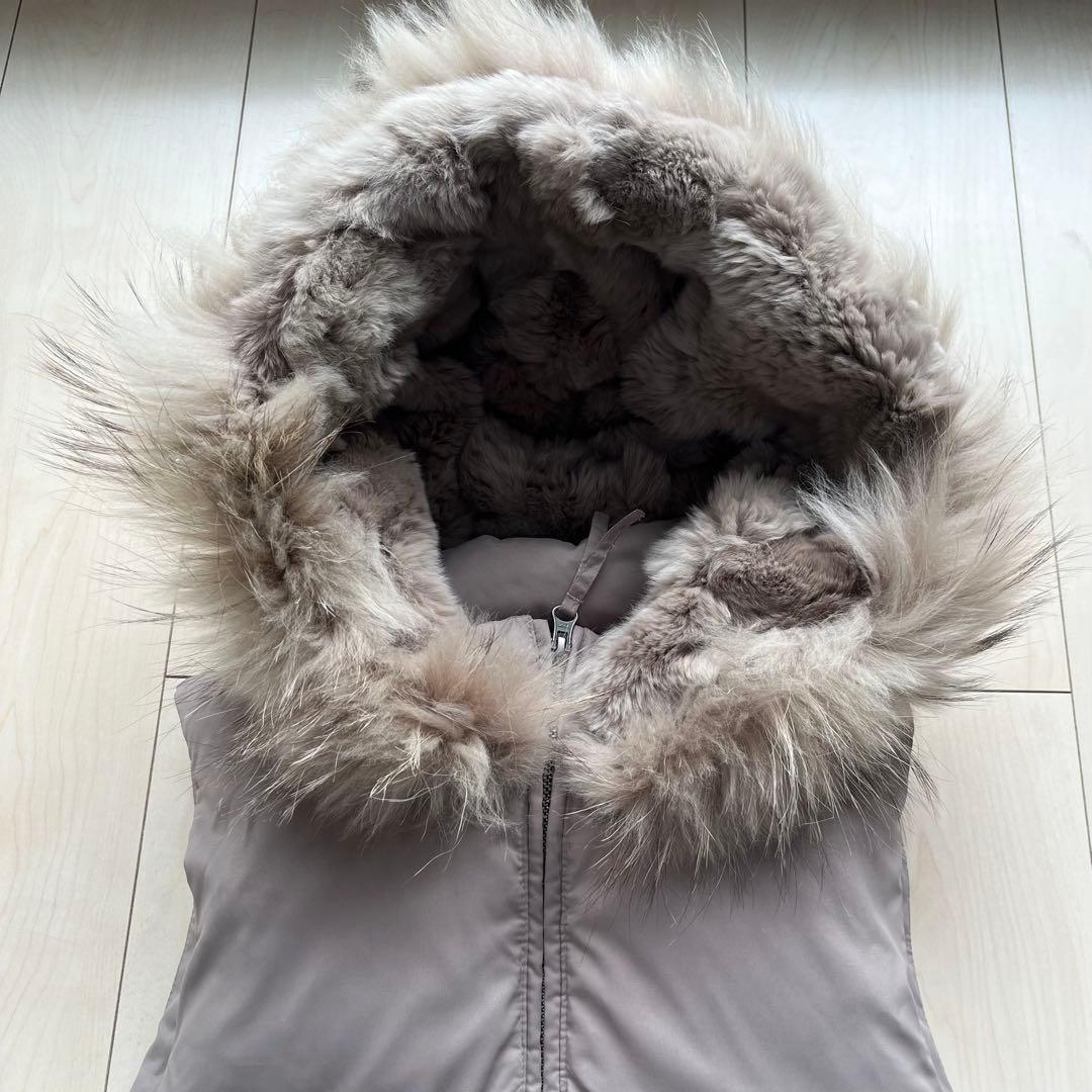 Diagram ダイアグラム ラビットファー ラクーンファー ダウンベスト 36