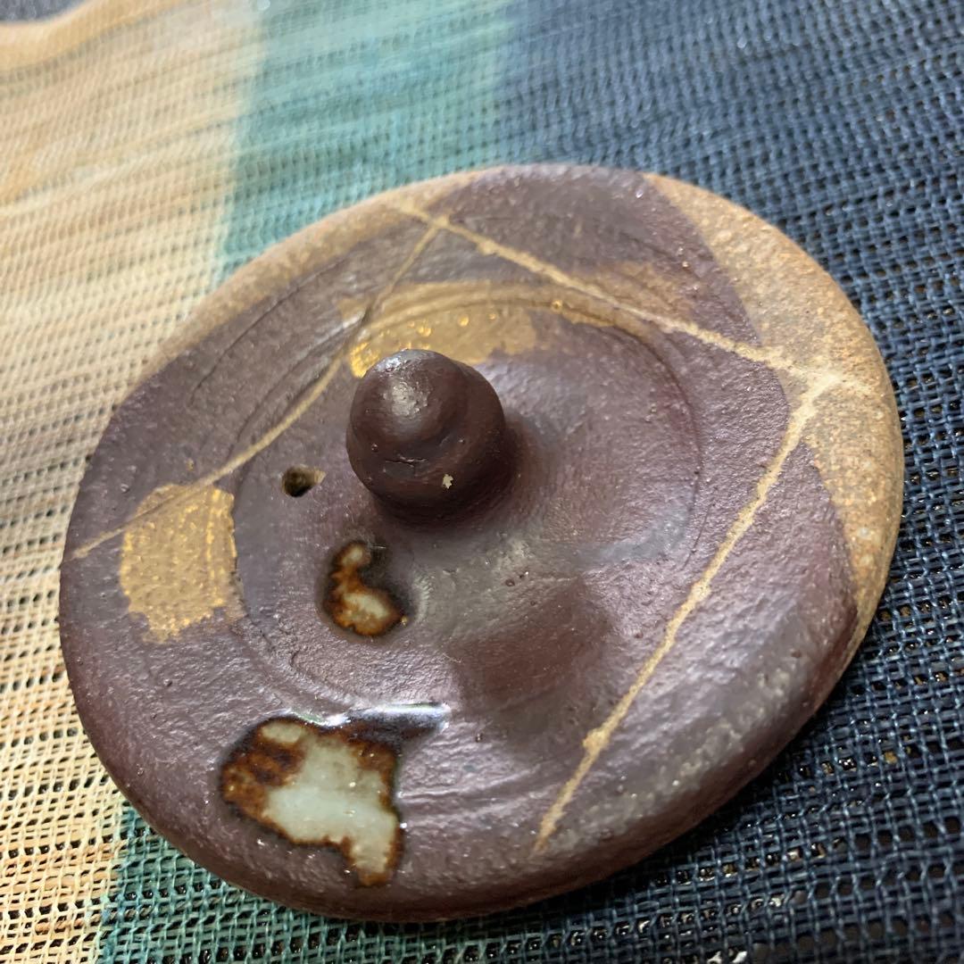 急須　陶器　蔓ハンドル　作家物　蔓細工　未使用に近い美品