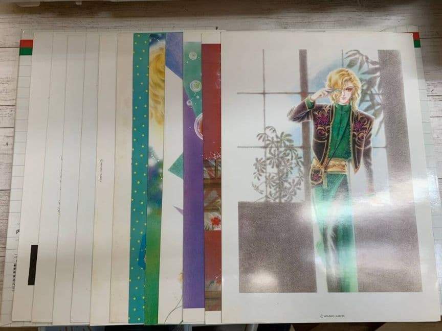 原画 日出処の天子 成田美名子内田善美 エイリアン通り 魔夜峰央 和田慎二 6点